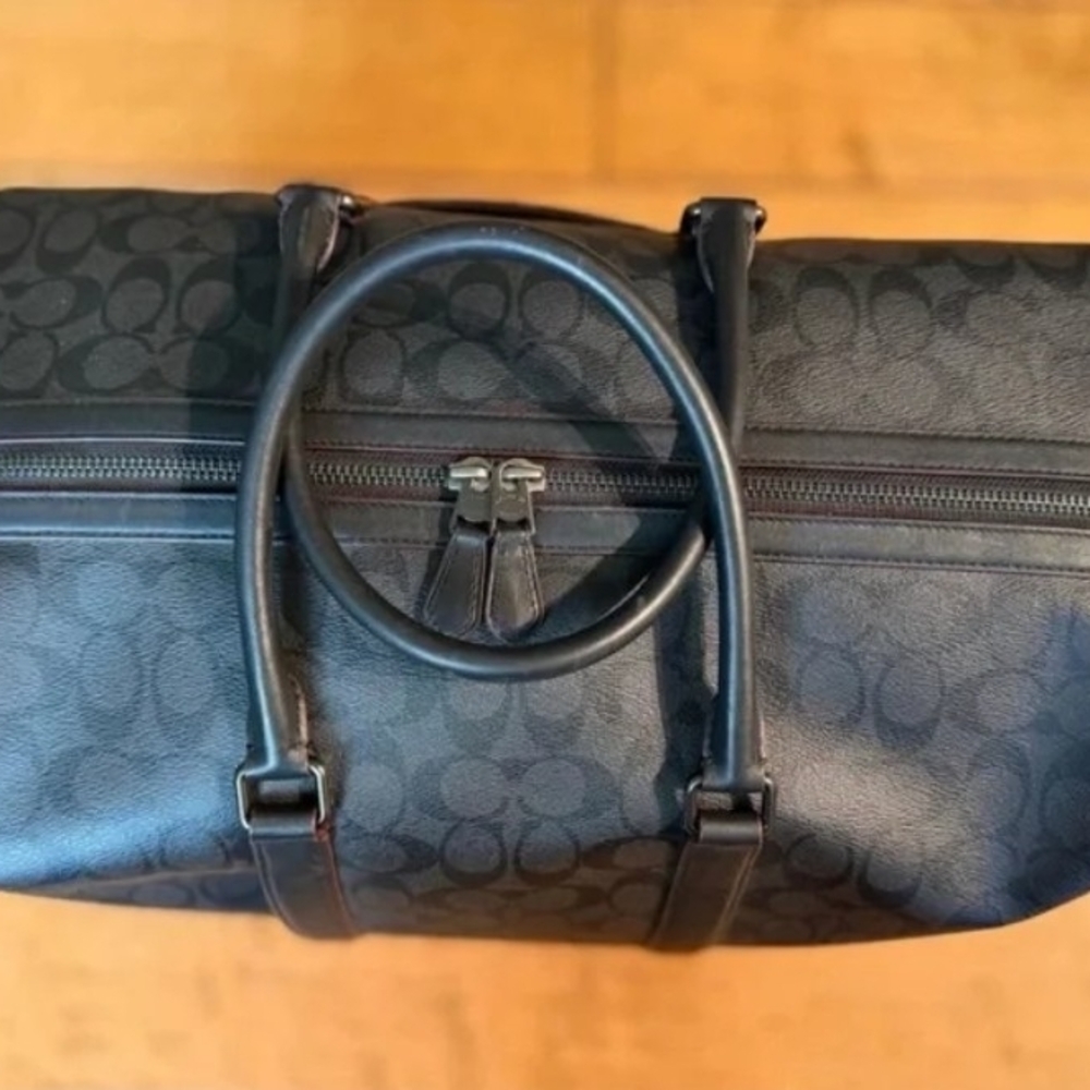 Coach Black Signature Duffel Bag - Picture 3 of 6